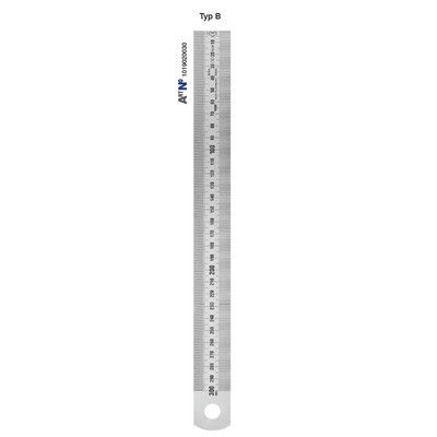 Steel ruler 4000x30x1.0 mm