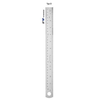 Steel ruler 1000x30x1.0 mm