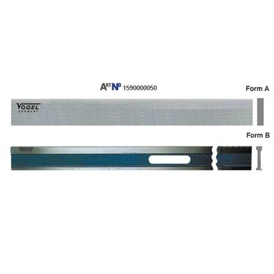 Steel ruler, inox 4000x120x18mm