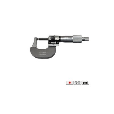 Counter micrometer 0-25 mm
