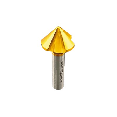 6.3 mm DIN335-C TiN Coated 90° Countersink Milling Cutter